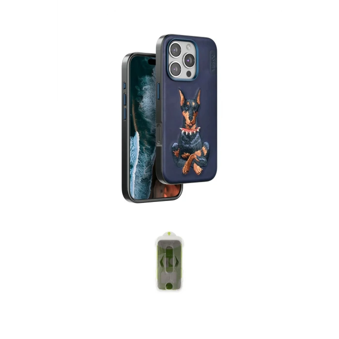 ieg™ iPhone 16 Pro Kılıf Nova Form Koleksiyonu - Siyah Joko Magic 5D Hayalet Cam