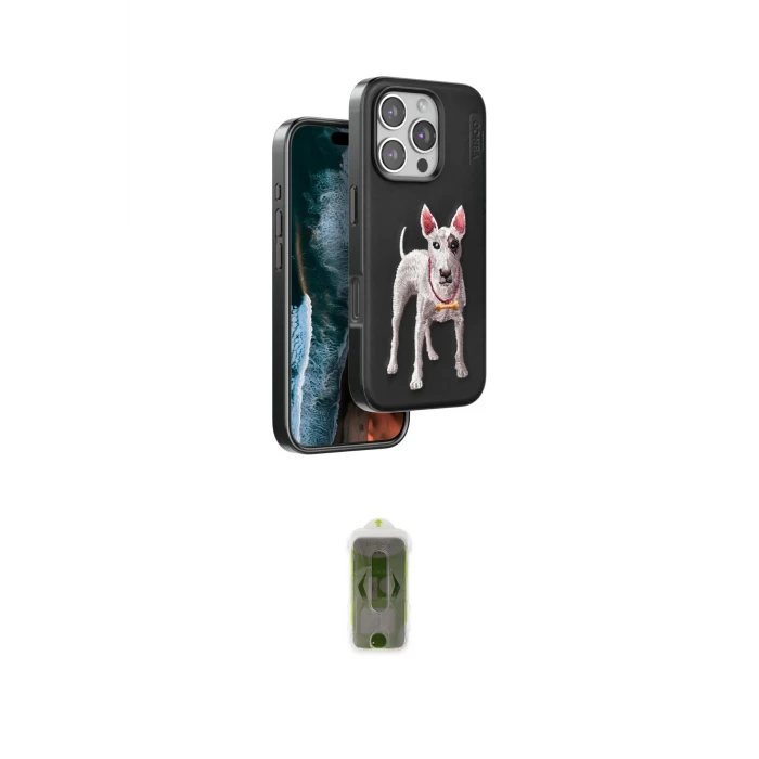 ieg™ iPhone 16 Pro Kılıf Nova Form Koleksiyonu - Siyah Joko Magic 5D Hayalet Cam