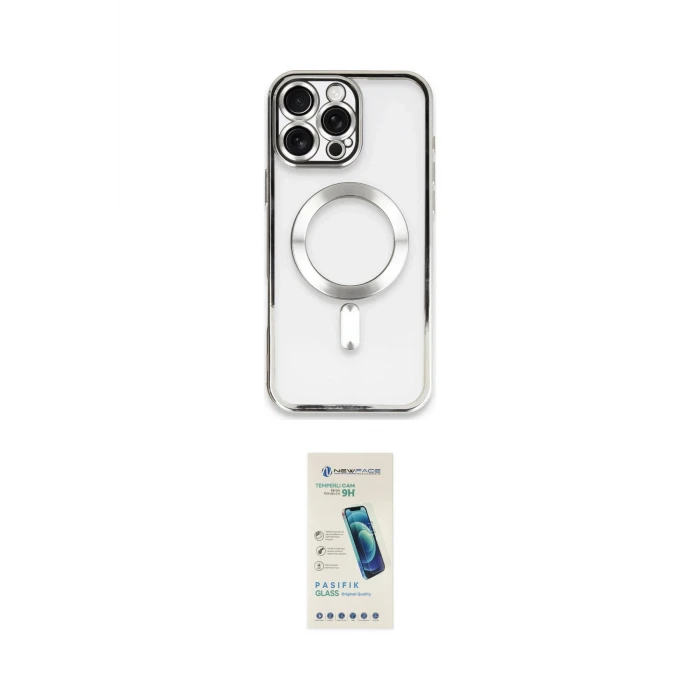 ieg™ iPhone 16 Pro Kılıf Nova Işık Özel Seri - Şeffaf Pasifik Cam Ekran Koruyucu