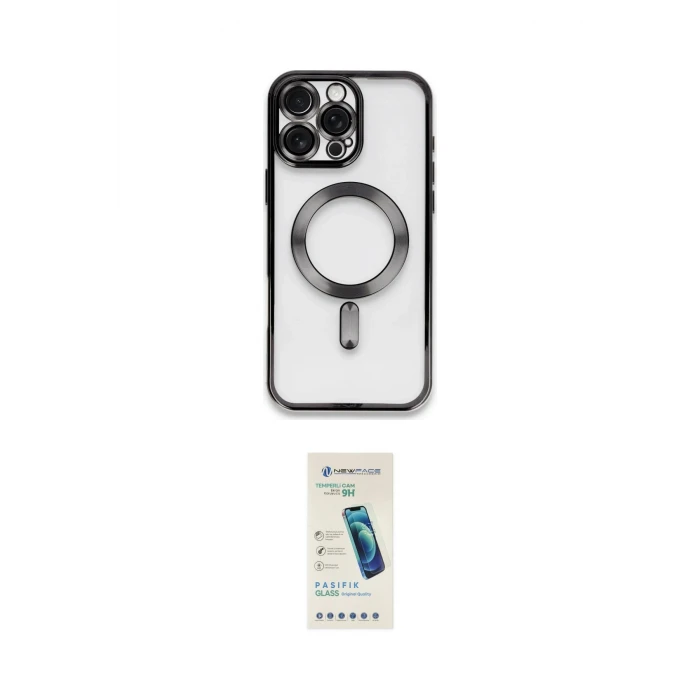 ieg™ iPhone 16 Pro Kılıf Nova Işık Özel Seri - Şeffaf Pasifik Cam Ekran Koruyucu