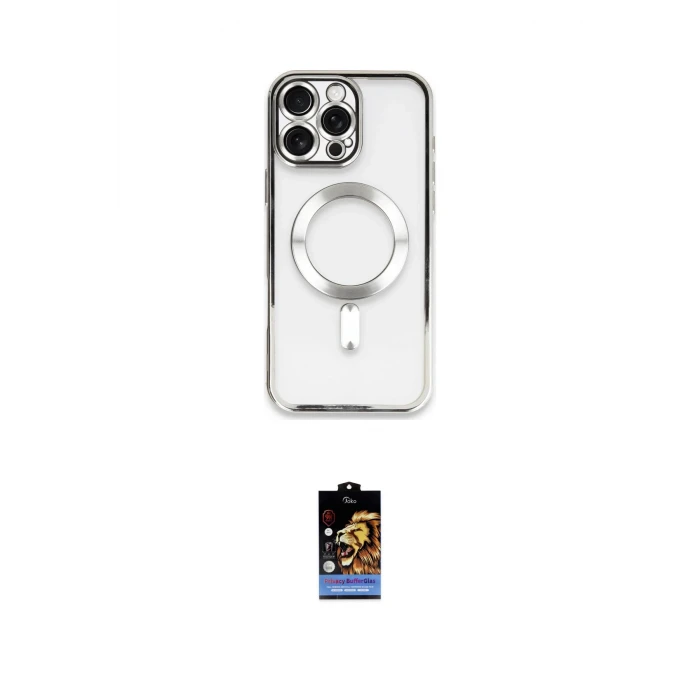 ieg™ iPhone 16 Pro Kılıf Nova Işık Özel Seri - Siyah Buffer Hayalet Cam Ekran Koruyucu