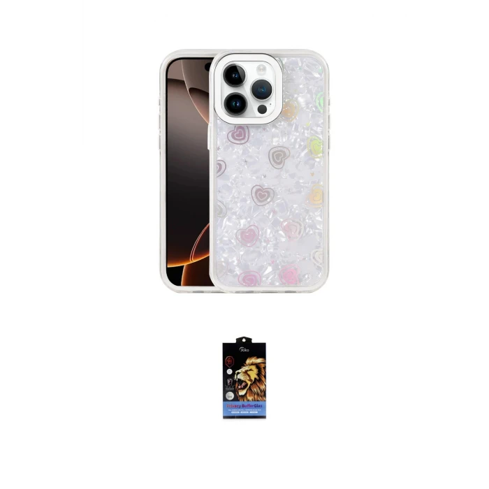 ieg™ iPhone 16 Pro Kılıf Odak Prime - Siyah Buffer Hayalet Cam Ekran Koruyucu