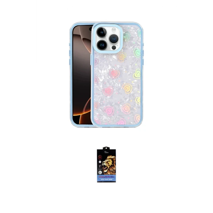ieg™ iPhone 16 Pro Kılıf Odak Prime - Siyah Buffer Hayalet Cam Ekran Koruyucu