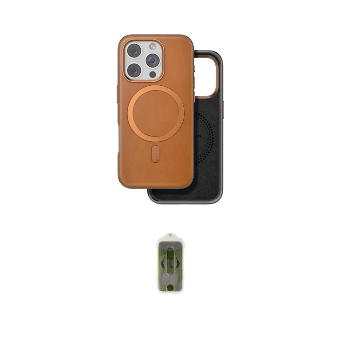 ieg™ iPhone 16 Pro Kılıf Pusula Işık Koleksiyonu - Siyah Joko Magic 5D Hayalet Cam