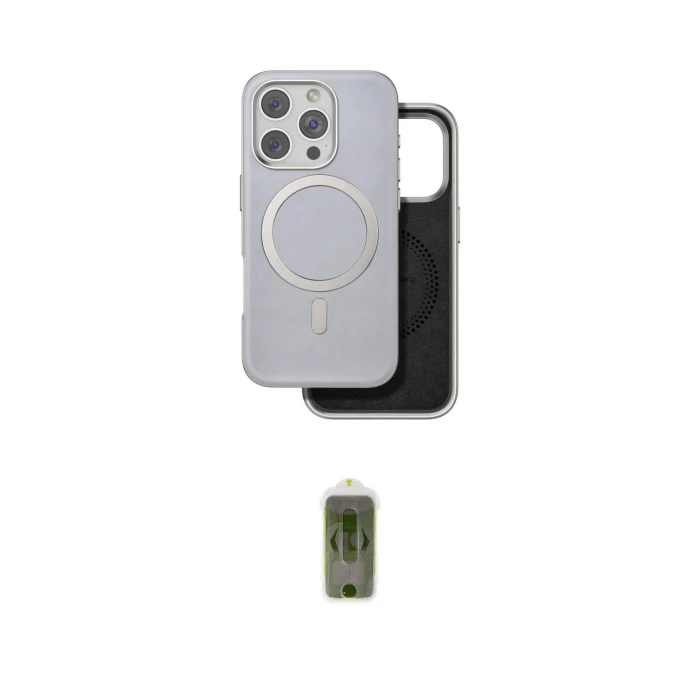ieg™ iPhone 16 Pro Kılıf Pusula Işık Koleksiyonu - Siyah Joko Magic 5D Hayalet Cam