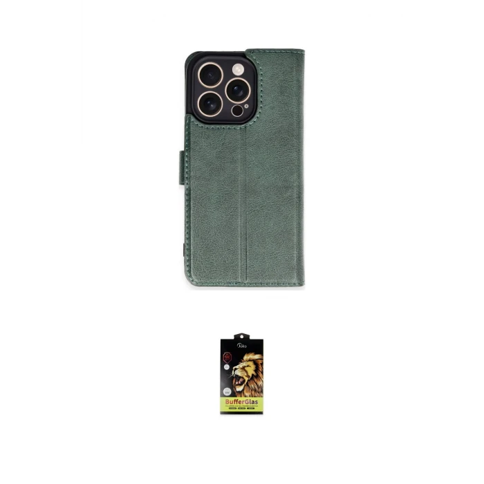 ieg™ iPhone 16 Pro Kılıf Siluet Işık Serisi - Siyah Buffer Cam Ekran Koruyucu