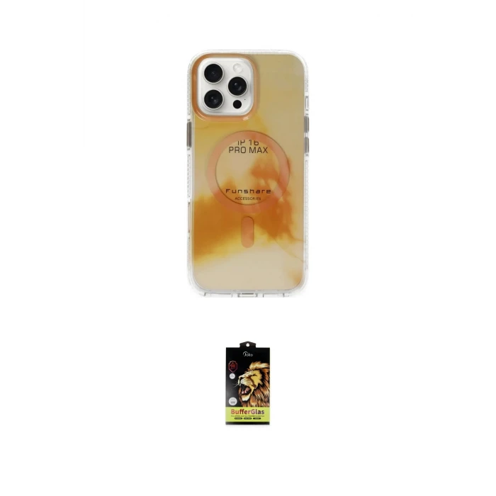 ieg™ iPhone 16 Pro Kılıf Ufuk Doku Prime - Siyah Buffer Cam Ekran Koruyucu
