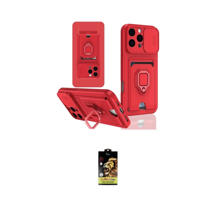 ieg™ iPhone 16 Pro Kılıf Vadi Form Prime - Siyah Buffer Cam Ekran Koruyucu