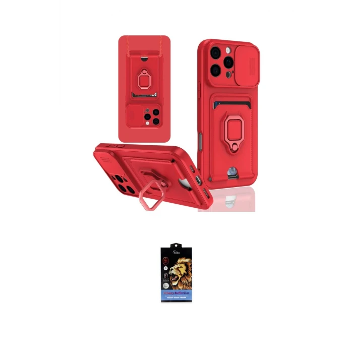 ieg™ iPhone 16 Pro Kılıf Vadi Form Prime - Siyah Buffer Hayalet Cam Ekran Koruyucu