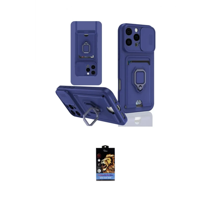 ieg™ iPhone 16 Pro Kılıf Vadi Form Prime - Siyah Buffer Hayalet Cam Ekran Koruyucu