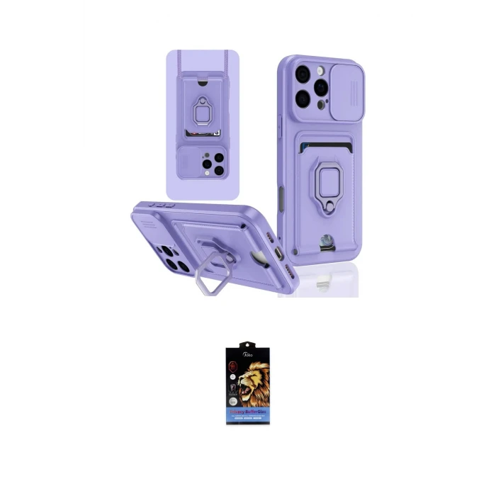 ieg™ iPhone 16 Pro Kılıf Vadi Form Prime - Siyah Buffer Hayalet Cam Ekran Koruyucu
