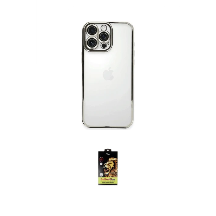 ieg™ iPhone 16 Pro Kılıf Vadi Minimal - Siyah Buffer Cam Ekran Koruyucu