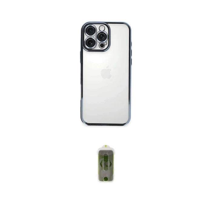 ieg™ iPhone 16 Pro Kılıf Vadi Minimal - Siyah Joko Magic 5D Hayalet Cam