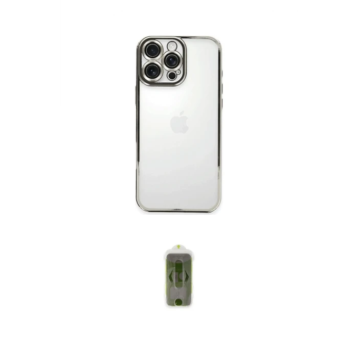ieg™ iPhone 16 Pro Kılıf Vadi Minimal - Siyah Joko Magic 5D Hayalet Cam