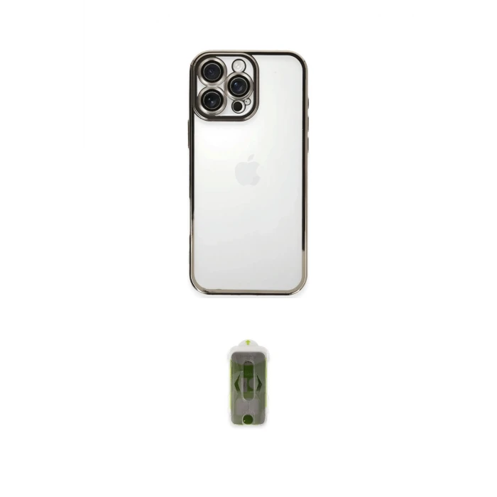 ieg™ iPhone 16 Pro Kılıf Vadi Minimal - Siyah Joko Magic 5D Hayalet Cam