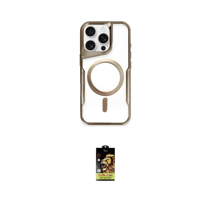 ieg™ iPhone 16 Pro Kılıf Yadigar Klasik Özel Seri - Siyah Buffer Cam Ekran Koruyucu