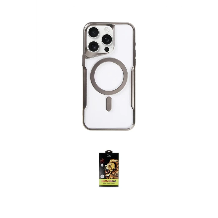 ieg™ iPhone 16 Pro Kılıf Yadigar Klasik Özel Seri - Siyah Buffer Cam Ekran Koruyucu