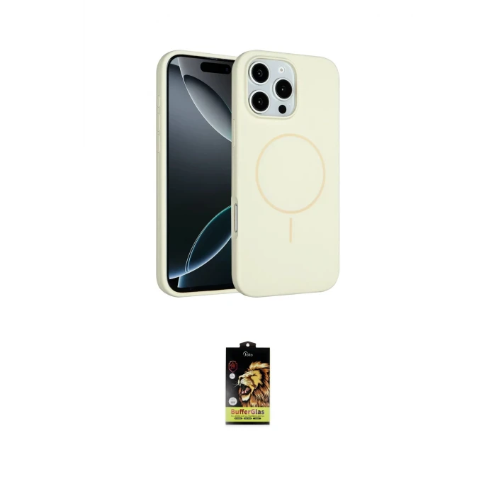 ieg™ iPhone 16 Pro Kılıf Yankı Form Serisi - Siyah Buffer Cam Ekran Koruyucu