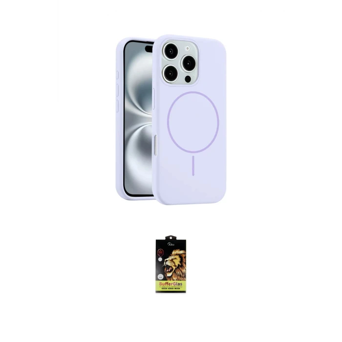 ieg™ iPhone 16 Pro Kılıf Yankı Form Serisi - Siyah Buffer Cam Ekran Koruyucu