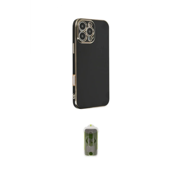 ieg™ iPhone 16 Pro Kılıf Yankı Serisi - Siyah Joko Magic 5D Hayalet Cam