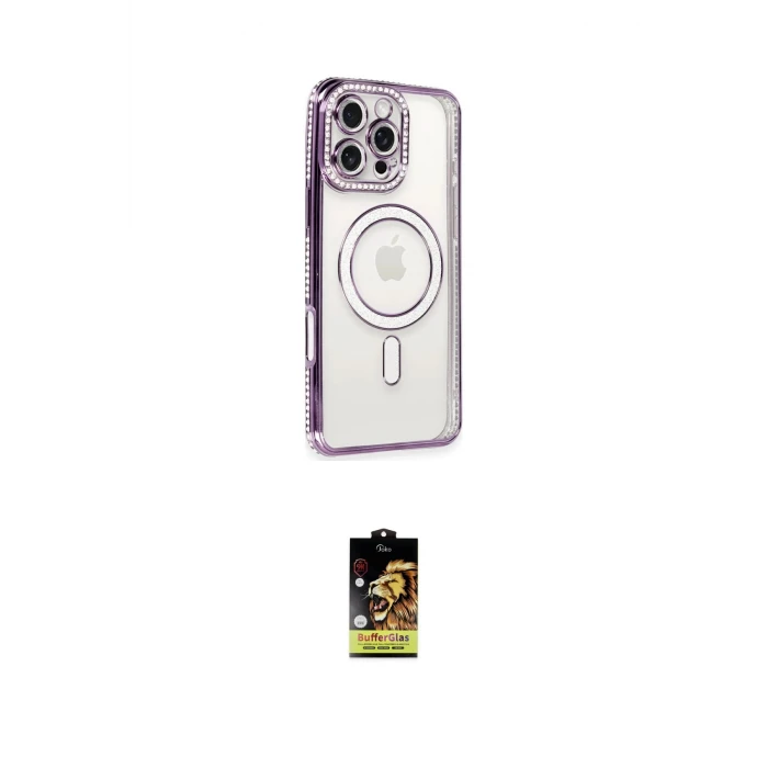 ieg™ iPhone 16 Pro Kılıf Zirve Doku Prime - Siyah Buffer Cam Ekran Koruyucu