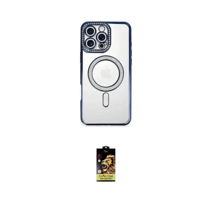 ieg™ iPhone 16 Pro Kılıf Zirve Doku Prime - Siyah Buffer Cam Ekran Koruyucu