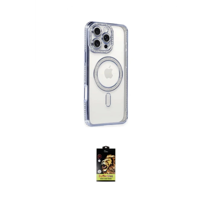 ieg™ iPhone 16 Pro Kılıf Zirve Doku Prime - Siyah Buffer Cam Ekran Koruyucu