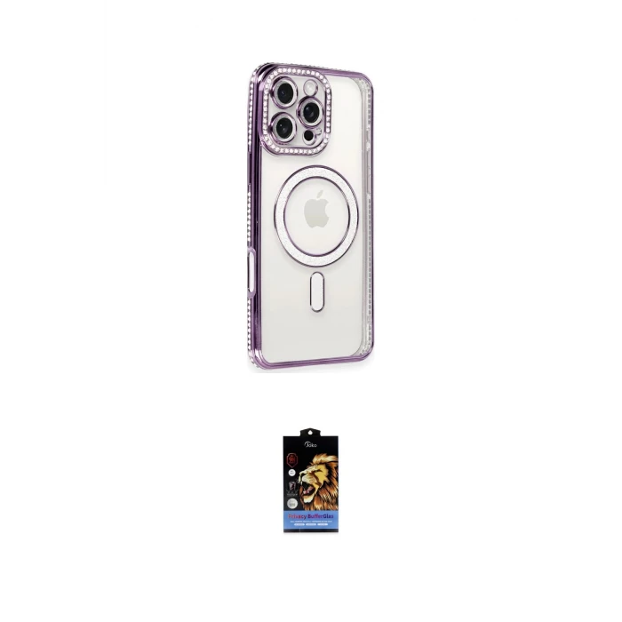 ieg™ iPhone 16 Pro Kılıf Zirve Doku Prime - Siyah Buffer Hayalet Cam Ekran Koruyucu