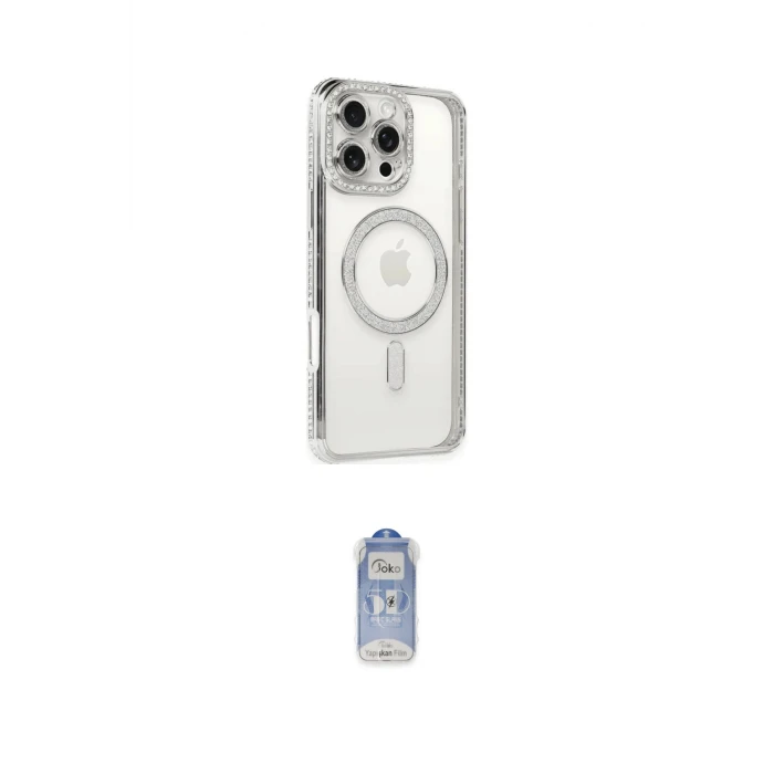ieg™ iPhone 16 Pro Kılıf Zirve Doku Prime - Siyah Joko Magic 5D Cam