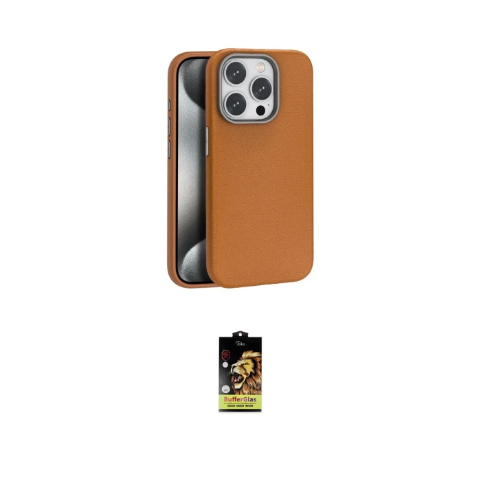 ieg™ iPhone 16 Pro Kılıf Zirve Modern Prime - Siyah Buffer Cam Ekran Koruyucu