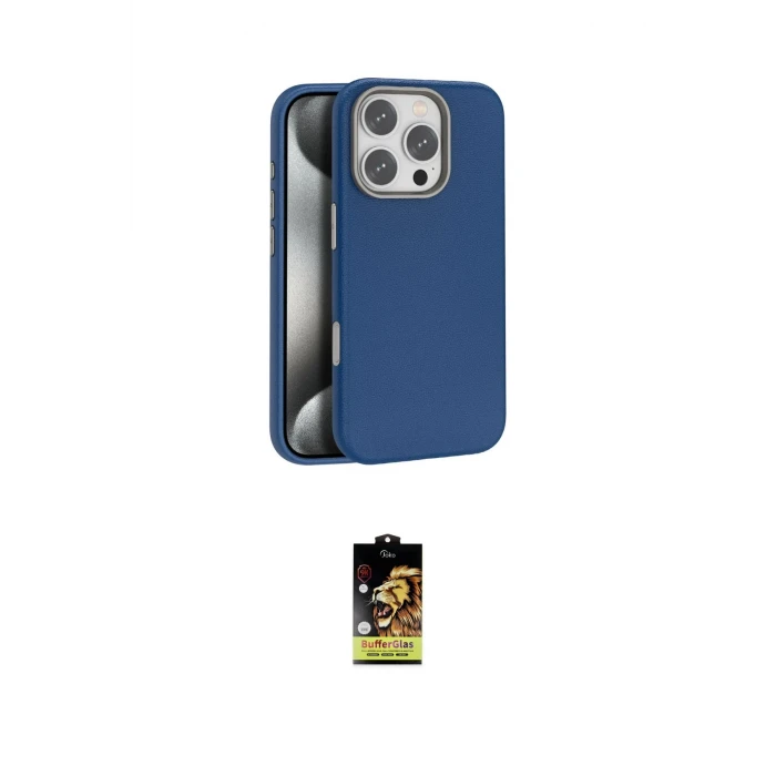ieg™ iPhone 16 Pro Kılıf Zirve Modern Prime - Siyah Buffer Cam Ekran Koruyucu