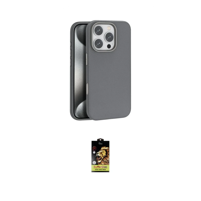ieg™ iPhone 16 Pro Kılıf Zirve Modern Prime - Siyah Buffer Cam Ekran Koruyucu