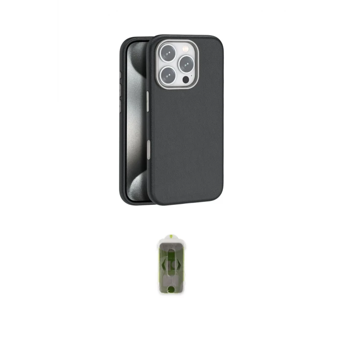 ieg™ iPhone 16 Pro Kılıf Zirve Modern Prime - Siyah Joko Magic 5D Hayalet Cam
