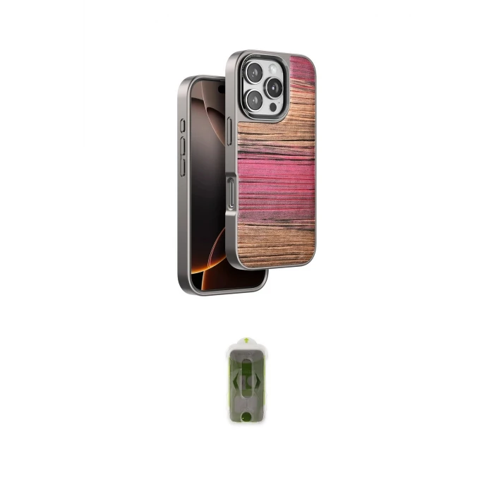 ieg™ iPhone 16 Pro Max Kılıf Atlas Minimal Özel Seri - Siyah Joko Magic 5D Hayalet Cam