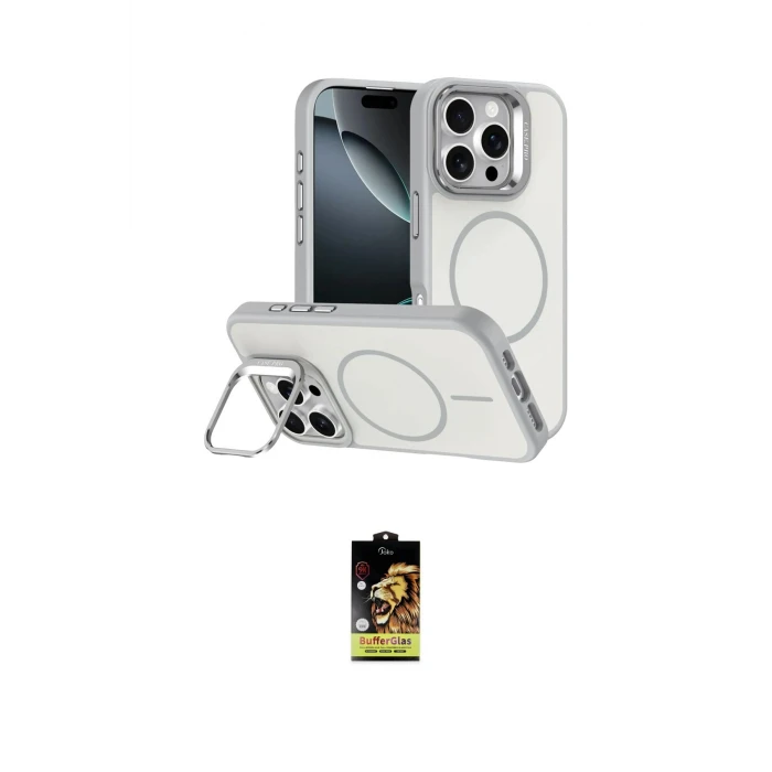 ieg™ iPhone 16 Pro Max Kılıf Çekirdek Klasik - Siyah Buffer Cam Ekran Koruyucu