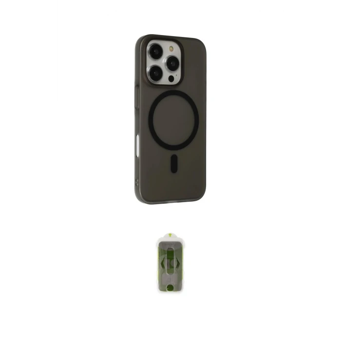 ieg™ iPhone 16 Pro Max Kılıf Çekirdek Modern Prime - Siyah Joko Magic 5D Hayalet Cam