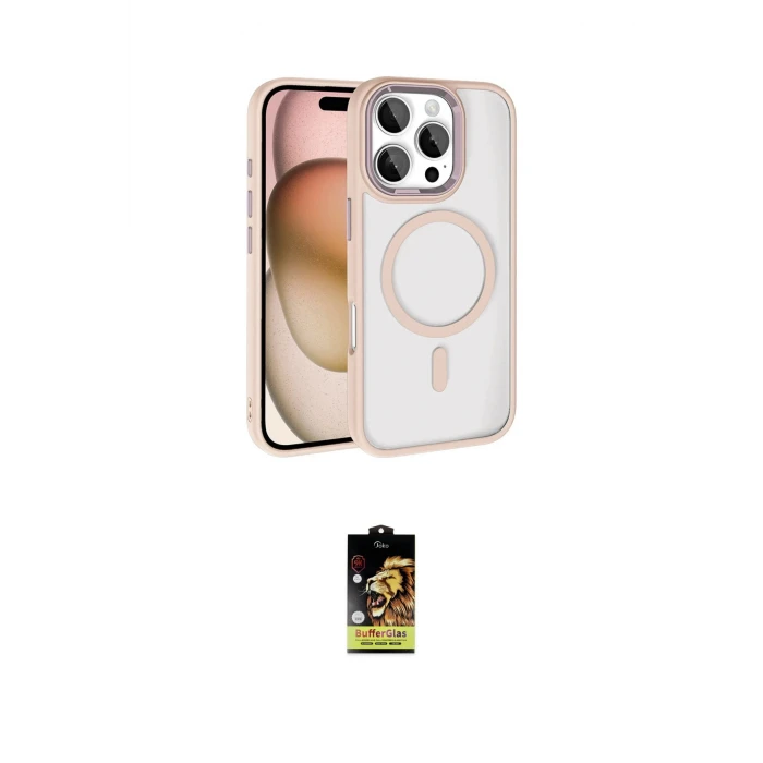 ieg™ iPhone 16 Pro Max Kılıf Kıvılcım Prime - Siyah Buffer Cam Ekran Koruyucu