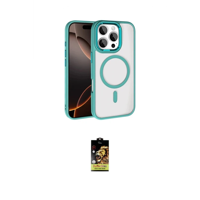 ieg™ iPhone 16 Pro Max Kılıf Kıvılcım Prime - Siyah Buffer Cam Ekran Koruyucu
