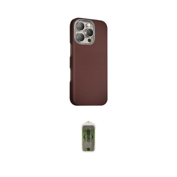 ieg™ iPhone 16 Pro Max Kılıf Kozmos Klasik Prime - Siyah Joko Magic 5D Hayalet Cam