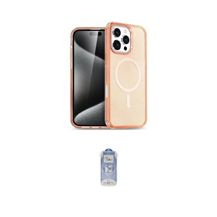 ieg™ iPhone 16 Pro Max Kılıf Nova Asil Prime - Siyah Joko Magic 5D Cam