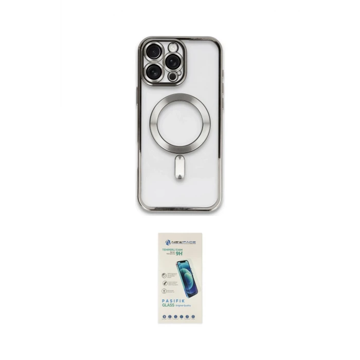 ieg™ iPhone 16 Pro Max Kılıf Nova Işık Özel Seri - Şeffaf Pasifik Cam Ekran Koruyucu