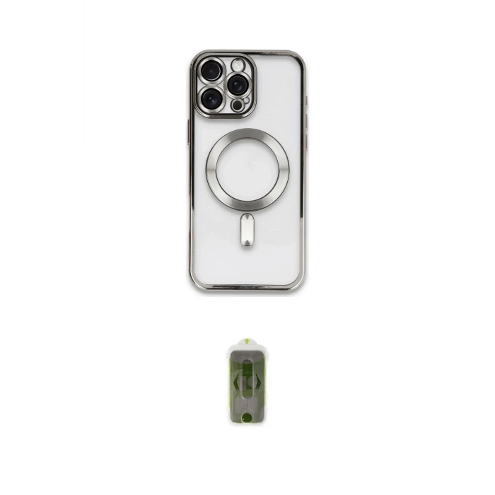 ieg™ iPhone 16 Pro Max Kılıf Nova Işık Özel Seri - Siyah Joko Magic 5D Hayalet Cam