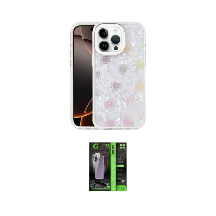 ieg™ iPhone 16 Pro Max Kılıf Odak Prime - Şeffaf 360 Full Body Arka Koruyucu