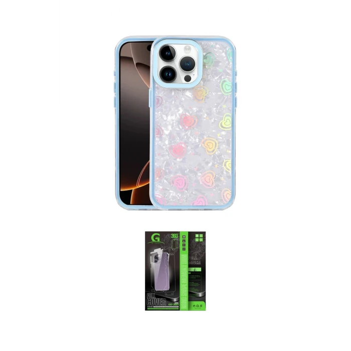 ieg™ iPhone 16 Pro Max Kılıf Odak Prime - Şeffaf 360 Full Body Arka Koruyucu