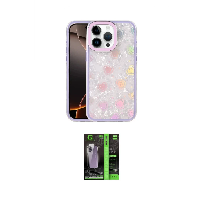 ieg™ iPhone 16 Pro Max Kılıf Odak Prime - Şeffaf 360 Full Body Arka Koruyucu
