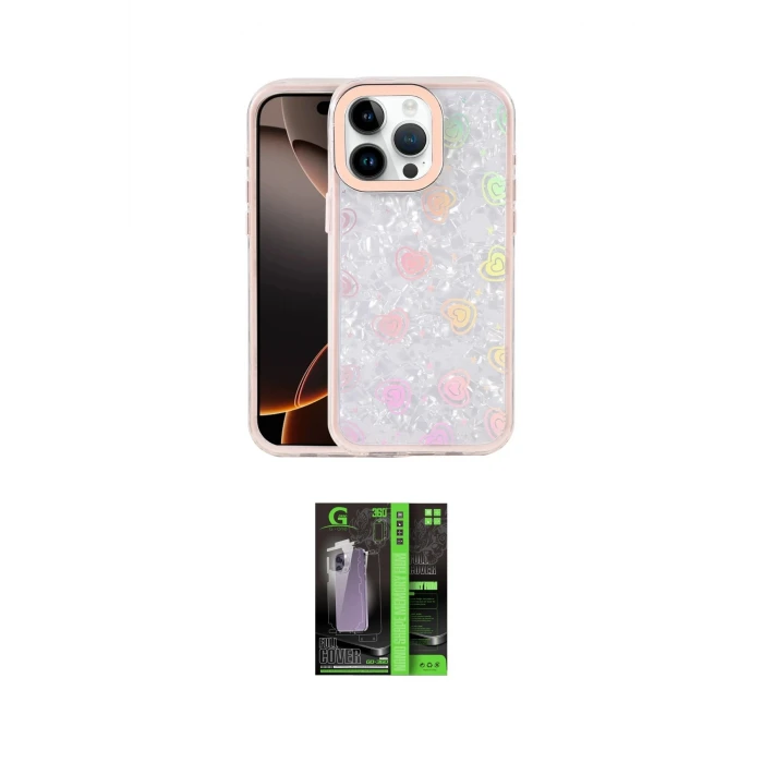 ieg™ iPhone 16 Pro Max Kılıf Odak Prime - Şeffaf 360 Full Body Arka Koruyucu