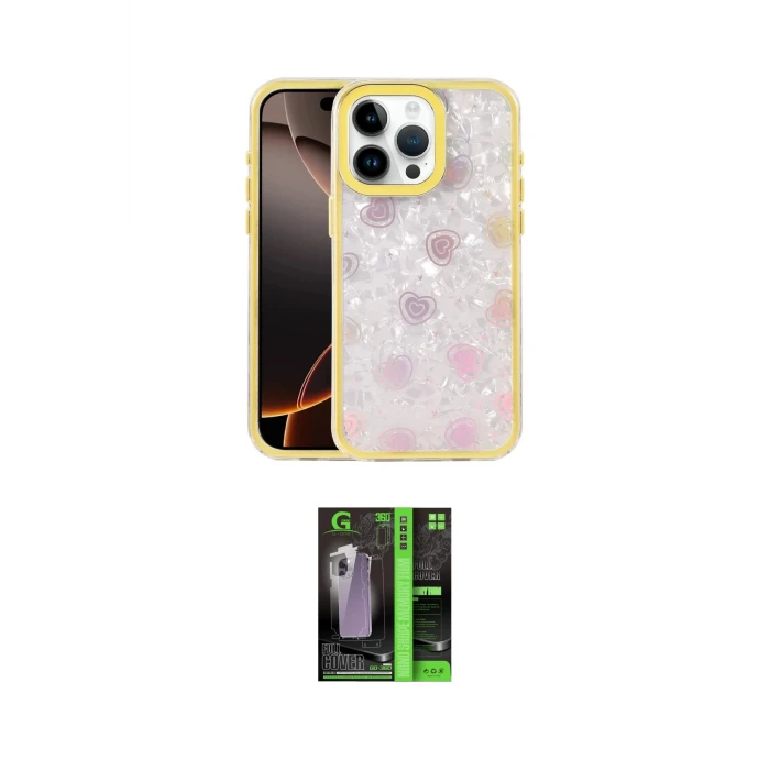 ieg™ iPhone 16 Pro Max Kılıf Odak Prime - Şeffaf 360 Full Body Arka Koruyucu