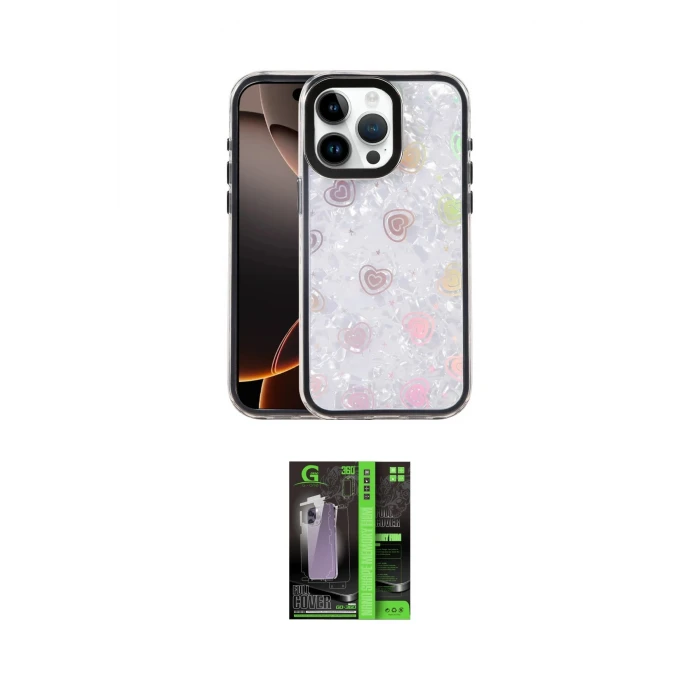 ieg™ iPhone 16 Pro Max Kılıf Odak Prime - Şeffaf 360 Full Body Arka Koruyucu