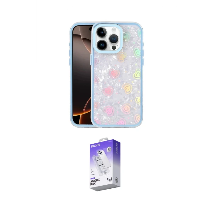 ieg™ iPhone 16 Pro Max Kılıf Odak Prime - Siyah Bilvis 5in1 3D Magic Cam Ekran Koruyucu