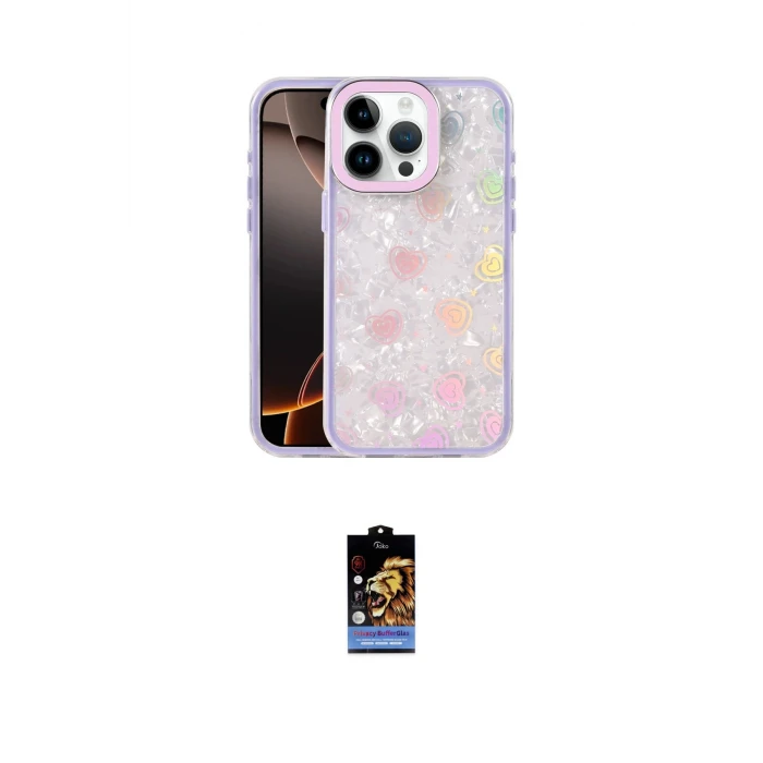 ieg™ iPhone 16 Pro Max Kılıf Odak Prime - Siyah Buffer Hayalet Cam Ekran Koruyucu